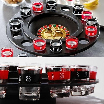 Rynx | Shot Glass Roulette Set New Drinking Game with 16 Shot Glasses