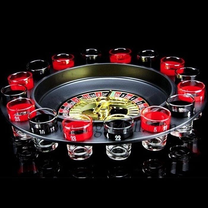 Rynx | Shot Glass Roulette Set New Drinking Game with 16 Shot Glasses