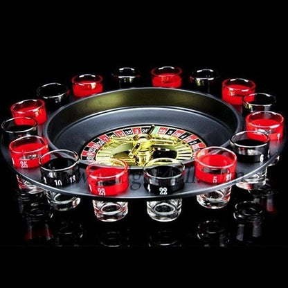 Rynx | Shot Glass Roulette Set New Drinking Game with 16 Shot Glasses