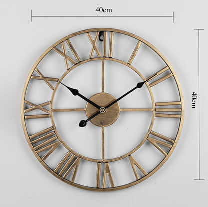 Rynx | Golden or bronze skeleton wall clock