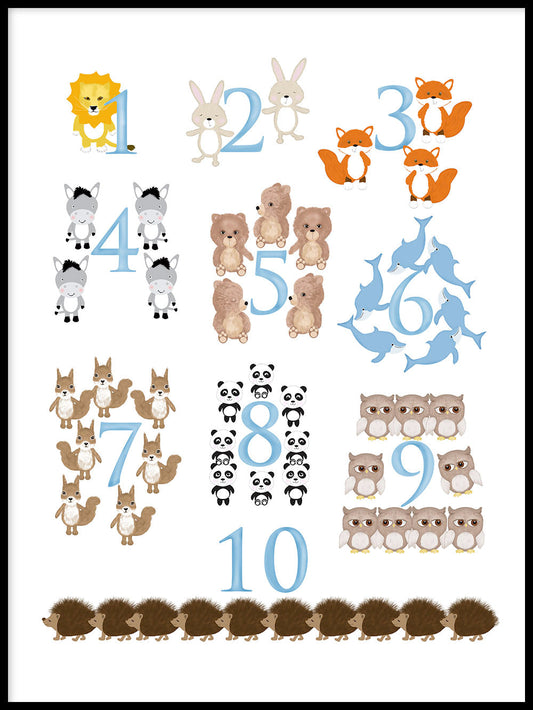 Rynx | Number print in pastel