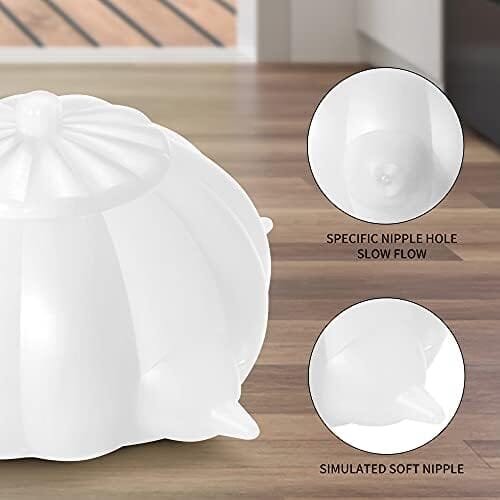 Rynx | Silicone Puppy Feeder with Nipple Self-Feeding Unit (White)
