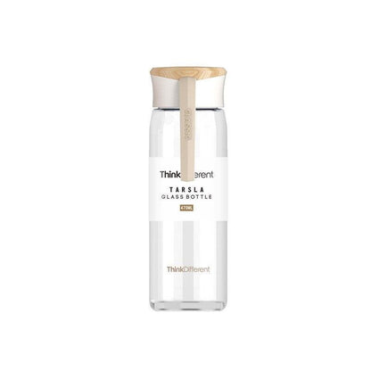 Rynx | Chic Black and White Borosilicate Glass Infuser Water Bottle - Stylish and Functional