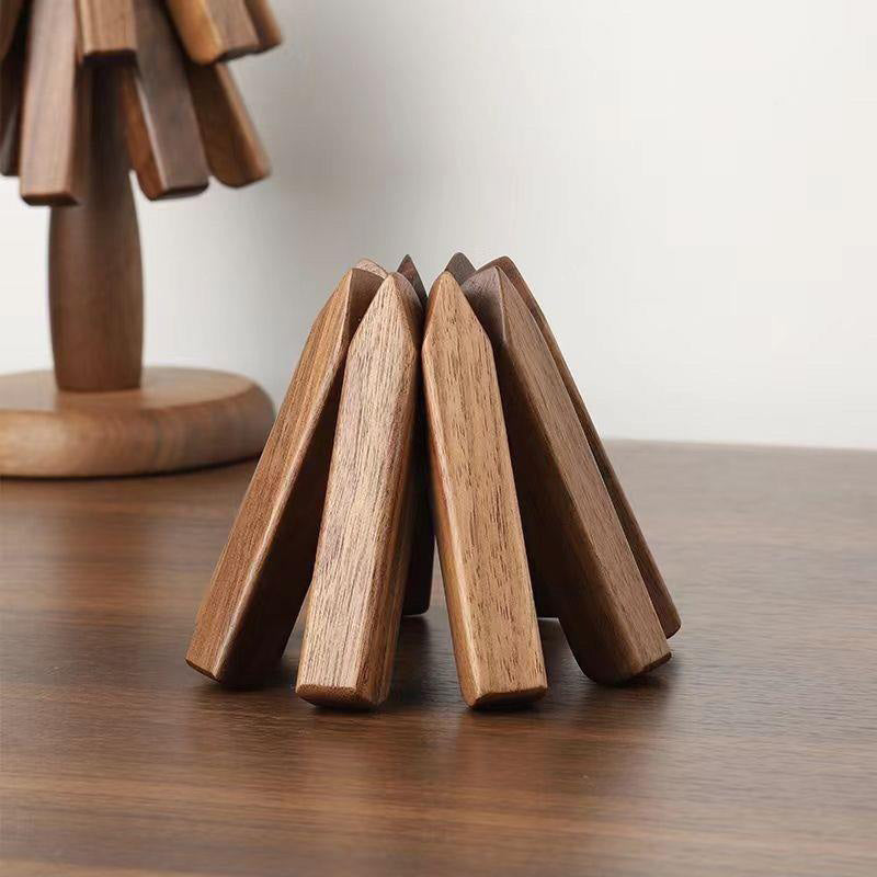 Rynx | Tree Shape Coaster Set NUR MAT Walnut