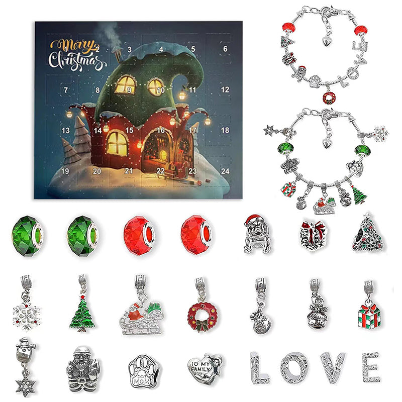 Rynx | 24 Days Countdown Calendar DIY Christmas Advent Calendar Bracelet Set
