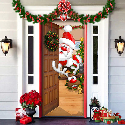 Rynx | Nightmare Before Christmas Outdoor Decorations Props Christmas Elf Door Cover