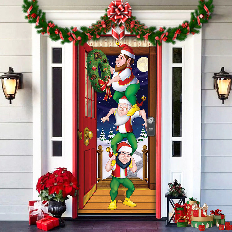 Rynx | Nightmare Before Christmas Outdoor Decorations Props Christmas Elf Door Cover
