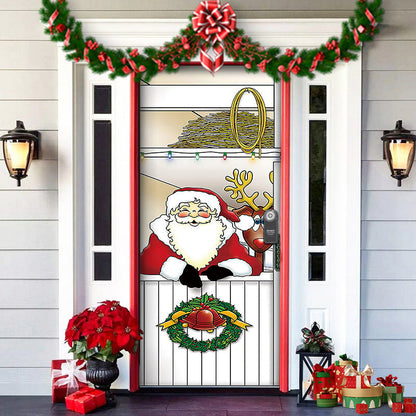 Rynx | Nightmare Before Christmas Outdoor Decorations Props Christmas Elf Door Cover