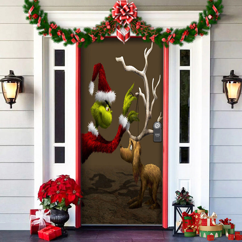Rynx | Nightmare Before Christmas Outdoor Decorations Props Christmas Elf Door Cover