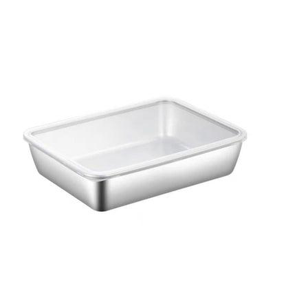 Rynx | Stainless steel square plate (with lid)