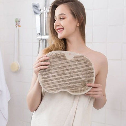 Rynx | Shower Foot & Back Cleaner, Non-Slip Bathroom Silicone Massage Pad