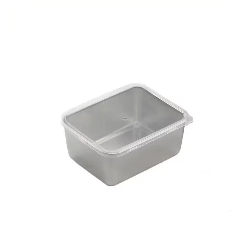Rynx | Stainless steel square plate (with lid)