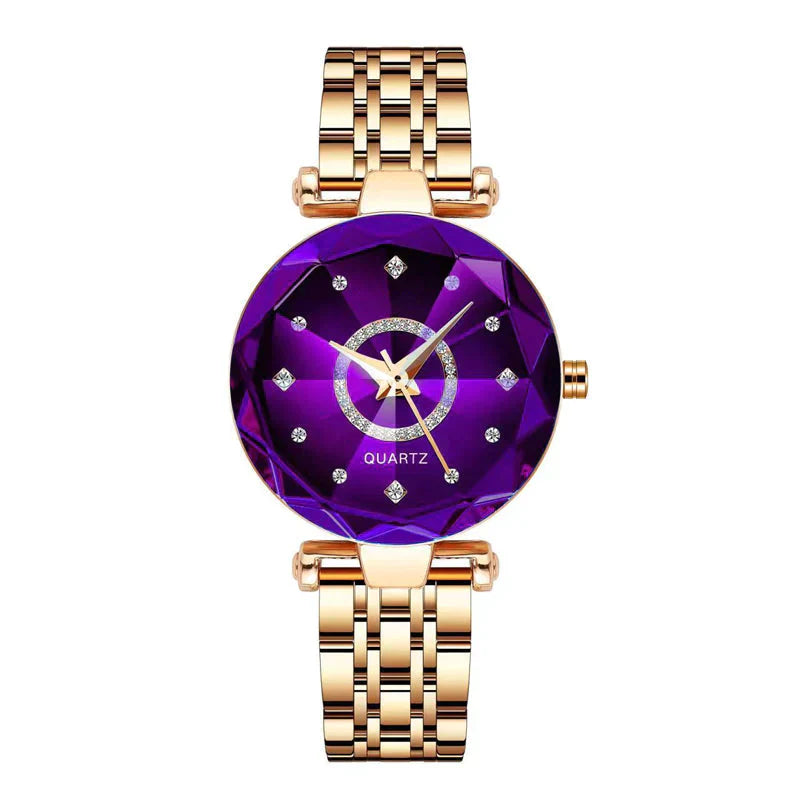 RYNX | Waterproof Women'S Watch With Starry Clear Diamond Dial