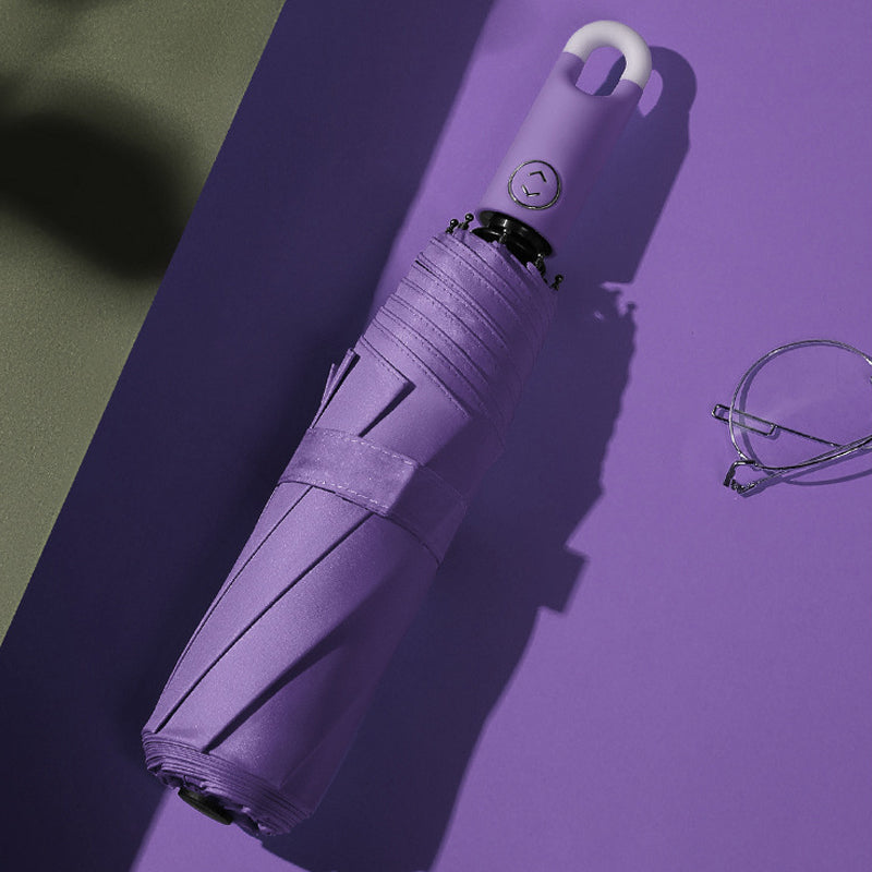 RYNX | Triple, Self-Opening And Retractable Umbrella With Buckle Lilac
