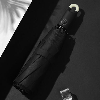 RYNX | Triple, Self-Opening And Retractable Umbrella With Buckle Black