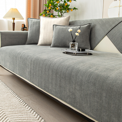 Rynx | Herringbone Chenille Fabric Furniture Protector Sofa Cover