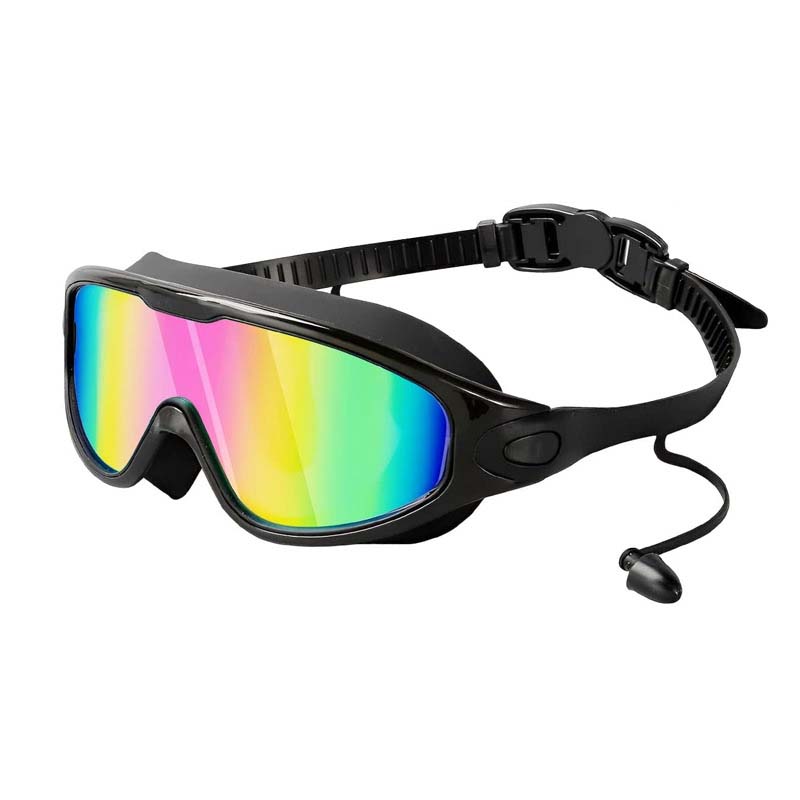 RYNX | Wide View Anti-Fog Swimming Goggles black with pink cover
