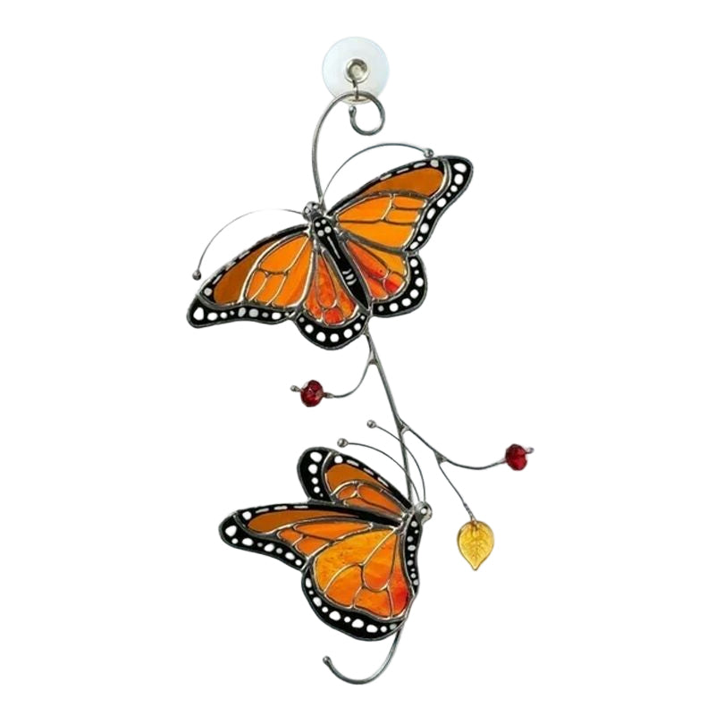 Rynx | Stained Glass Window Decoration Monarch Butterfly