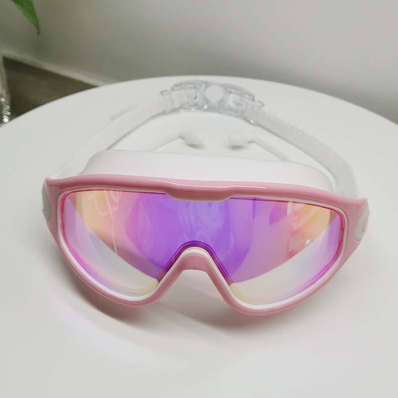 RYNX | Wide View Anti-Fog Swimming Goggles pink colorful and vibrant