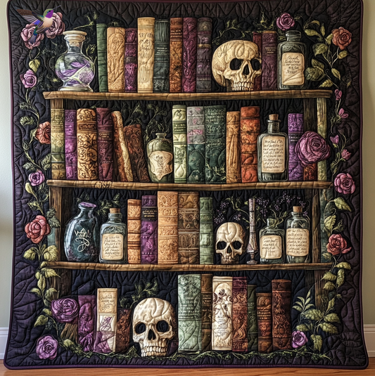 Rynx | Skull Bookshelf Quilt