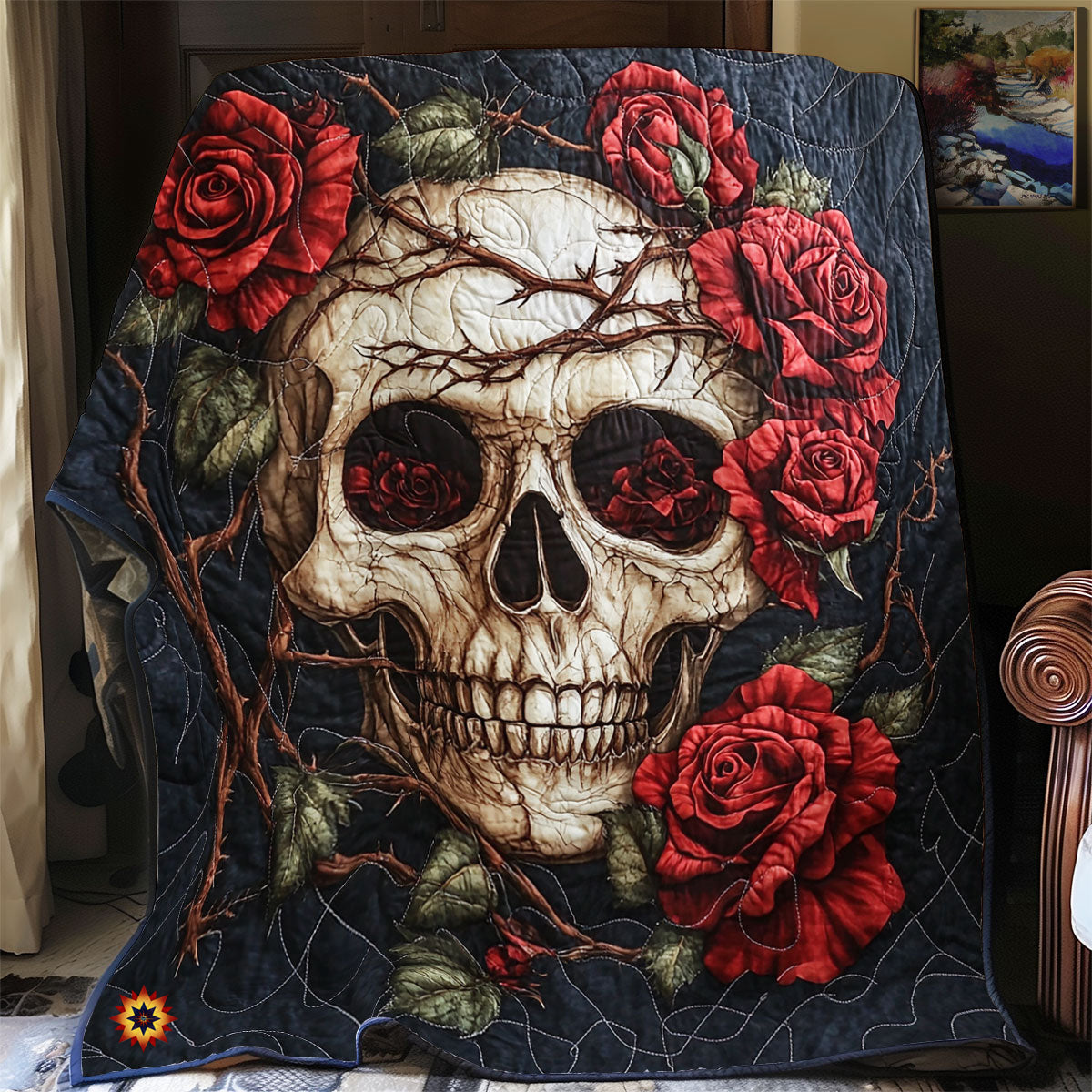 Rynx | Skull n Roses Quilt