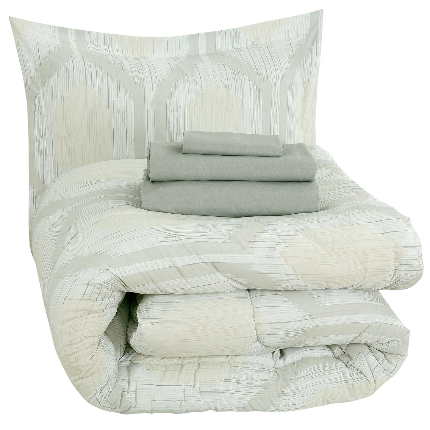 Rynx | Sloane Street Hexagon Strié Stripe Reversible Sleeping Bag