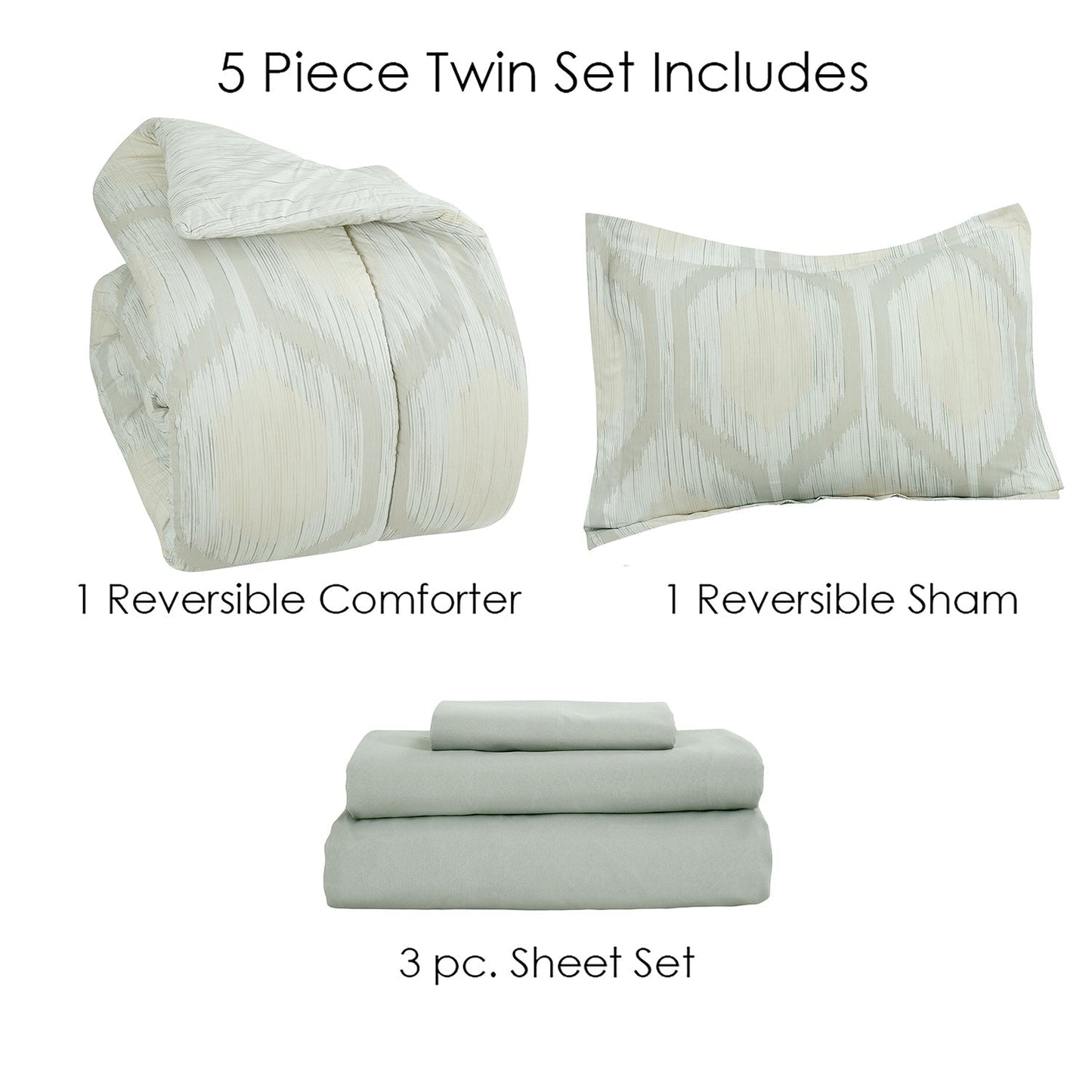 Rynx | Sloane Street Hexagon Strié Stripe Reversible Sleeping Bag