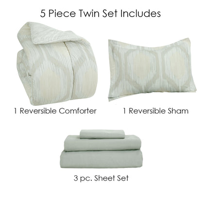 Rynx | Sloane Street Hexagon Strié Stripe Reversible Sleeping Bag