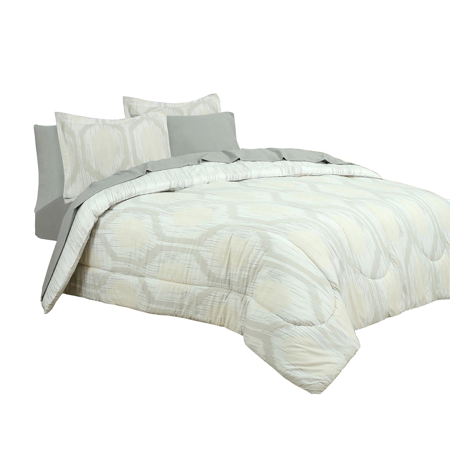 Rynx | Sloane Street Hexagon Strié Stripe Reversible Sleeping Bag