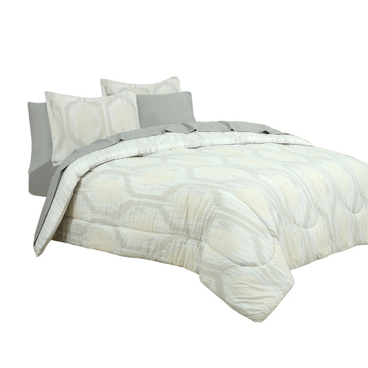 Rynx | Sloane Street Hexagon Strié Stripe Reversible Sleeping Bag
