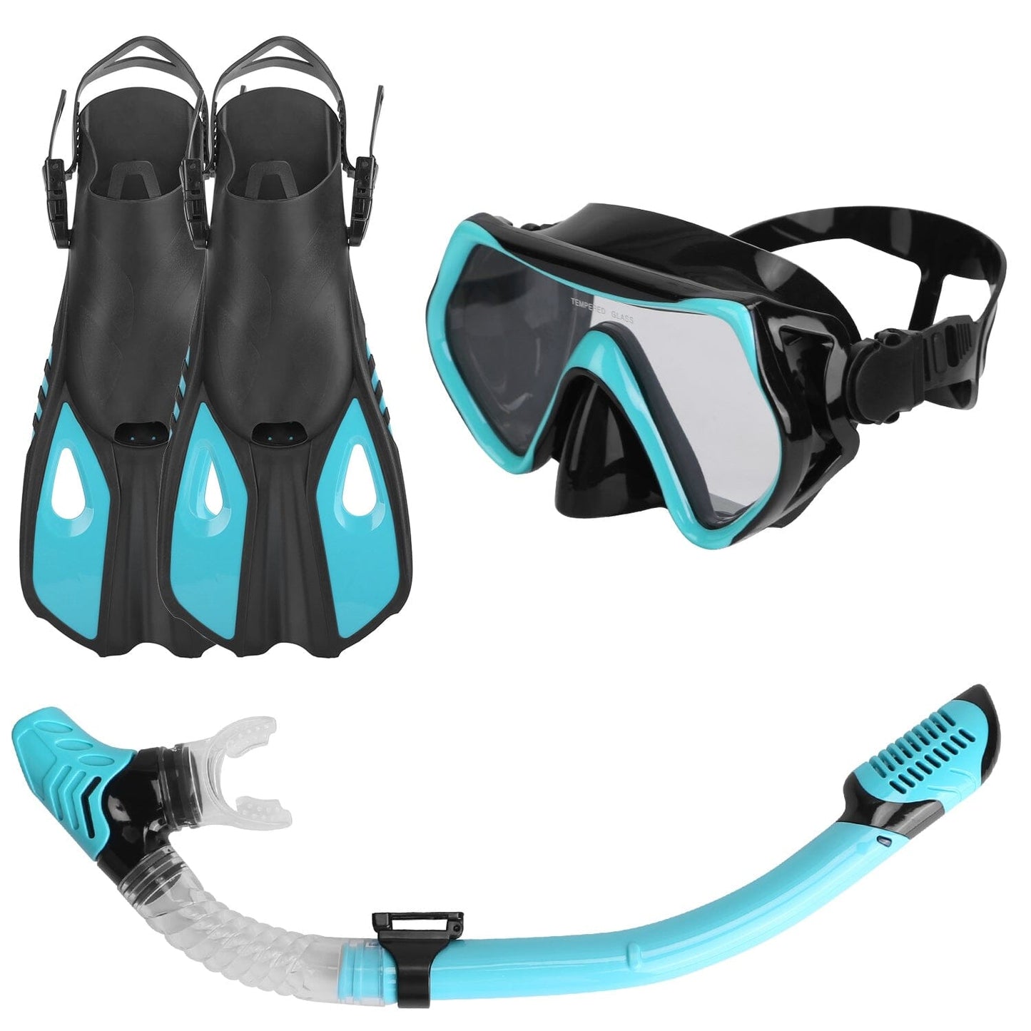 Rynx | Snorkeling Gear Mask Fins Set with Adjustable Swim Fins