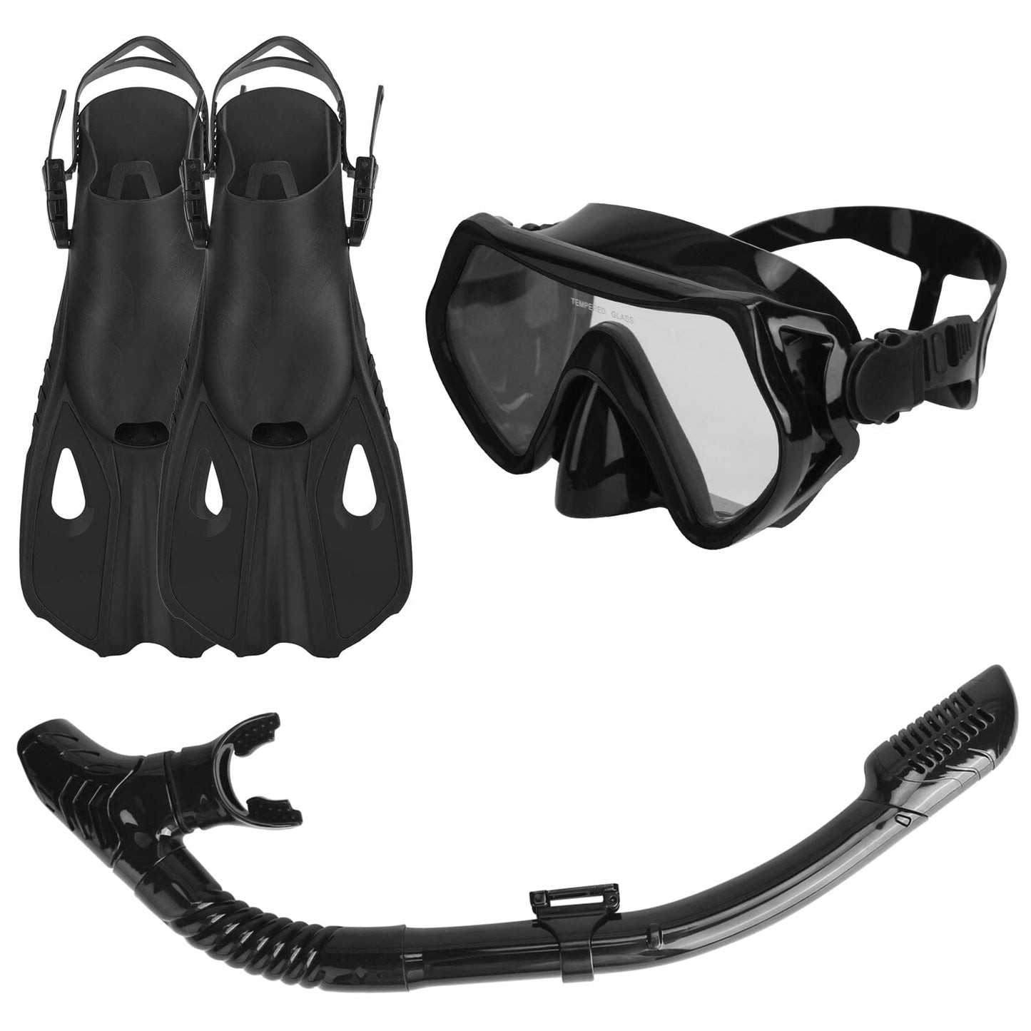 Rynx | Snorkeling Gear Mask Fins Set with Adjustable Swim Fins