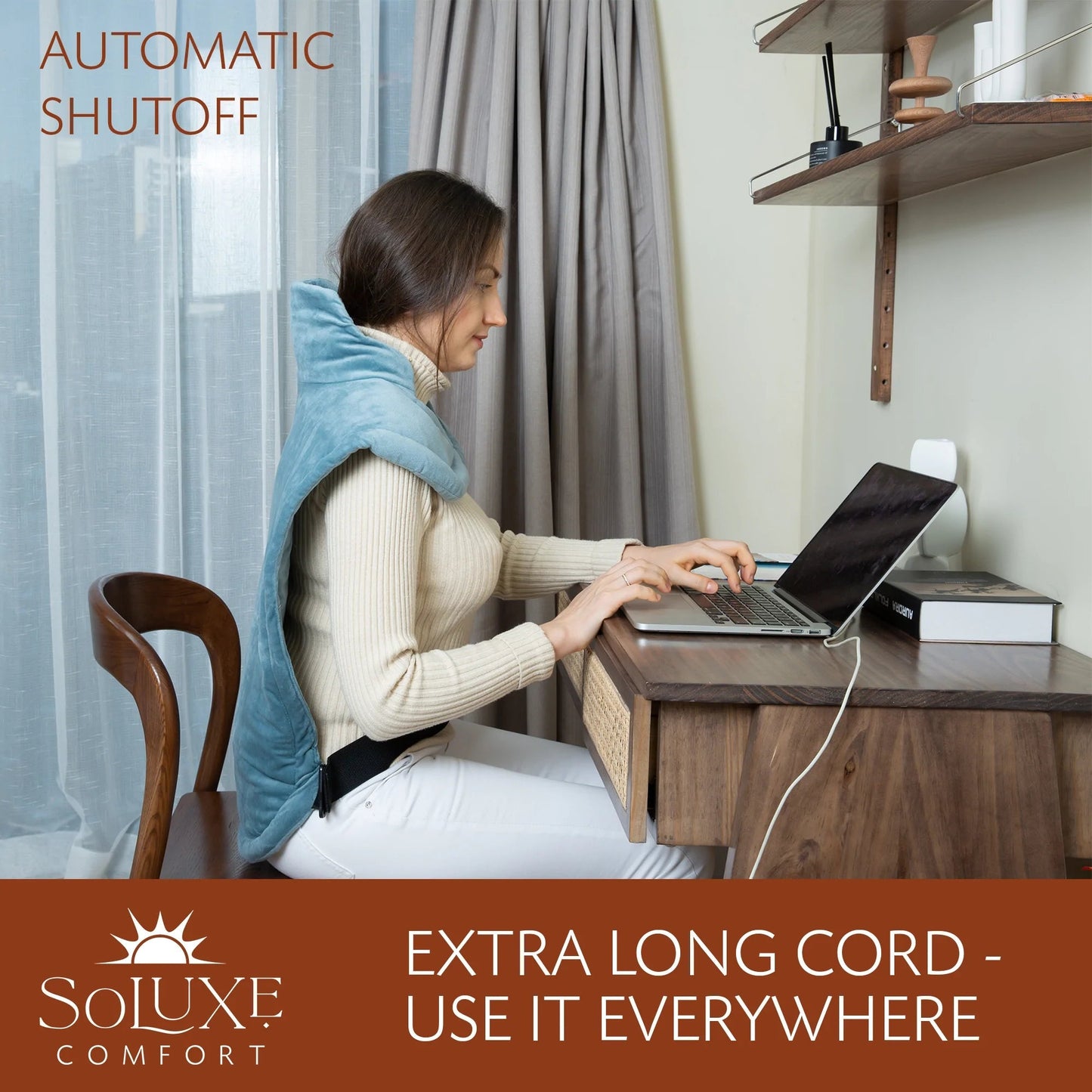 Rynx | Soluxe Electric Weighted Neck and Back Heating Pad