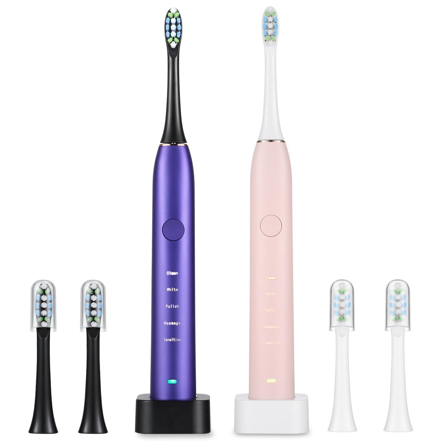 Rynx | Sonic Electric Toothbrush For Adults Magnetic Charging Waterproof IPX7 Replacement Heads Set
