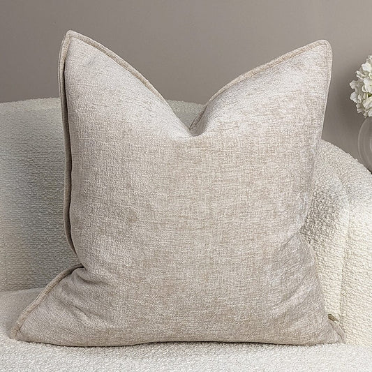 Rynx | Souffle Cream Woven Pillow with Oxford Edge - 50x50cm