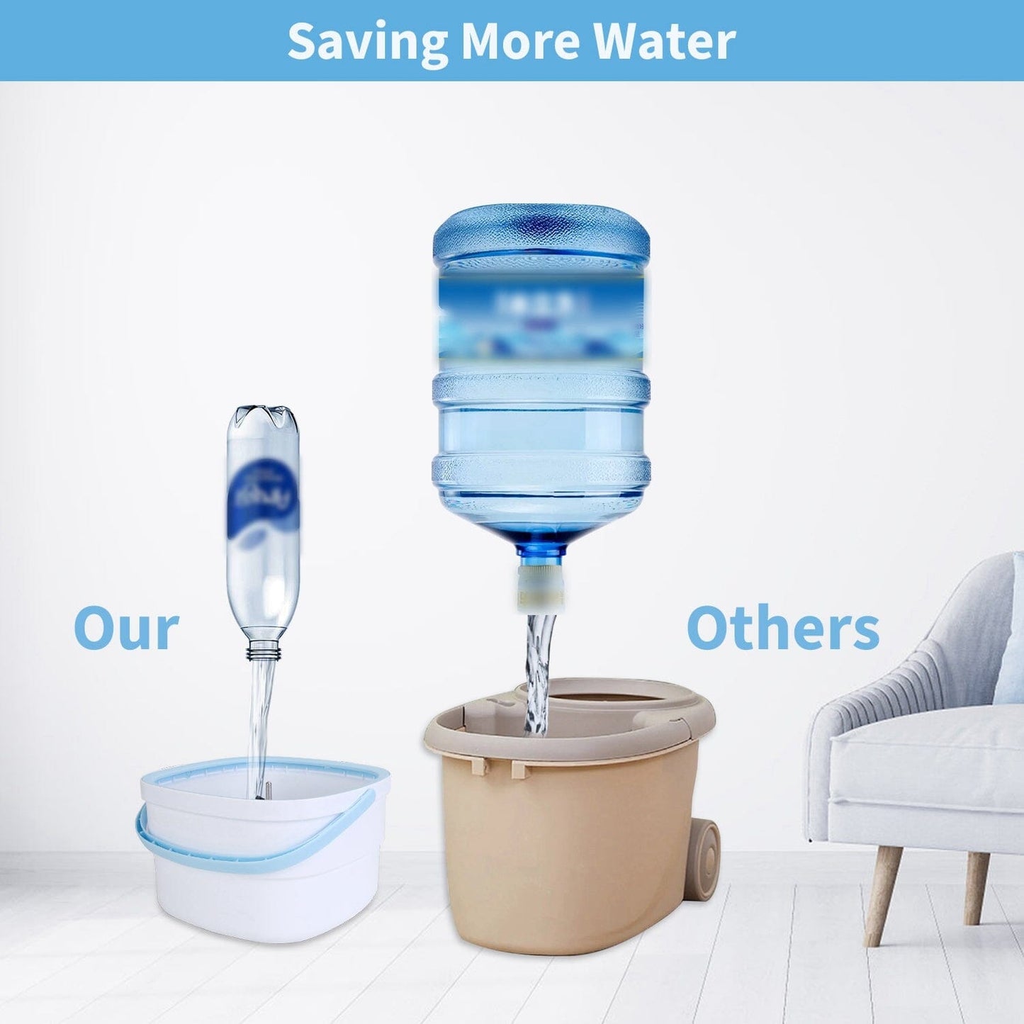 Rynx | Spin Mop and Bucket with Wringer Set