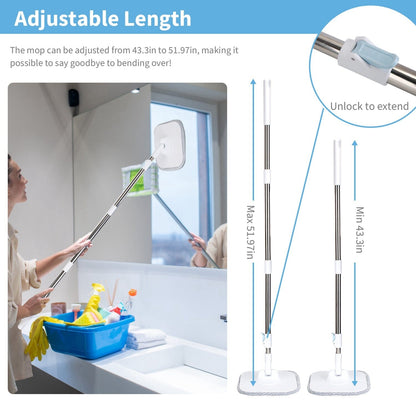 Rynx | Spin Mop and Bucket with Wringer Set