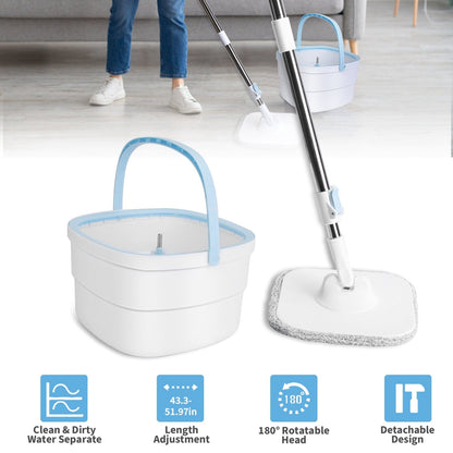 Rynx | Spin Mop and Bucket with Wringer Set