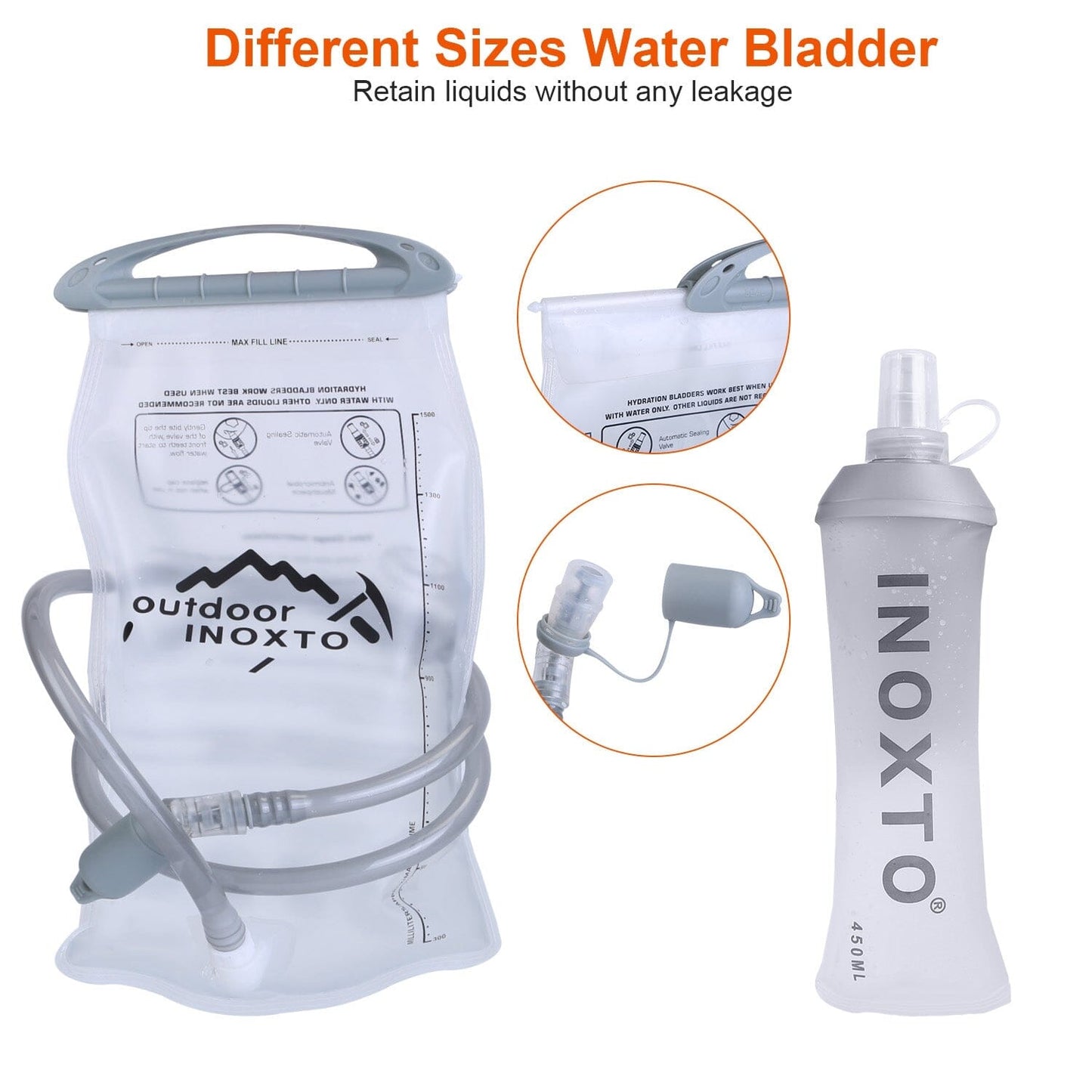 Rynx | Sport Hydration Vest Runner Backpack with 15oz, 50oz Water Bladder