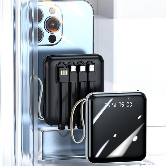 RYNX | Fast Charge 20000Mah Mini Power Bank With Integrated Cables