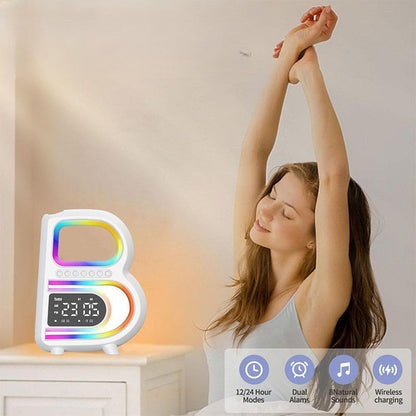 Rynx | BeatGlow - Intelligent alarm clock with RGB light and wireless speaker