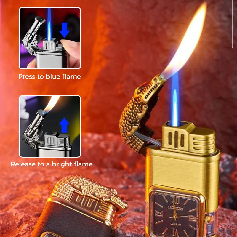 RYNX | Vintage Watch Bezel Jet Flame Pocket Lighter