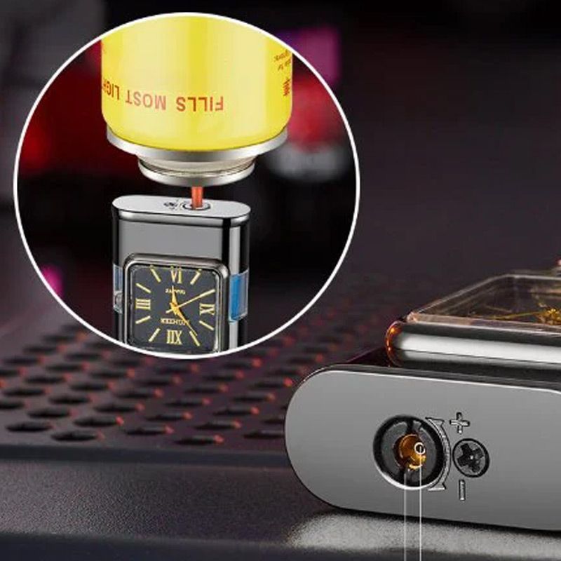 RYNX | Vintage Watch Bezel Jet Flame Pocket Lighter