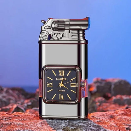 RYNX | Vintage Watch Bezel Jet Flame Pocket Lighter Black Gang