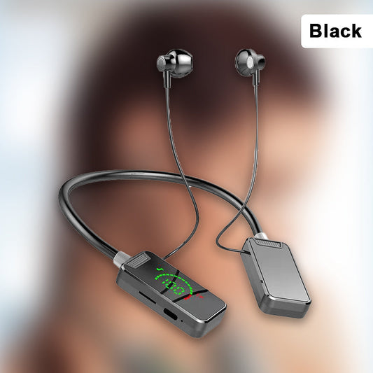 Smart, sporty, wireless Bluetooth headset with digital display