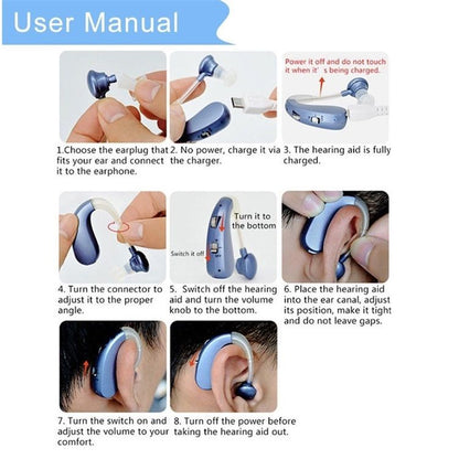 RYNX | Usb Rechargeable Bluetooth Hearing Aid Headphones For Seniors