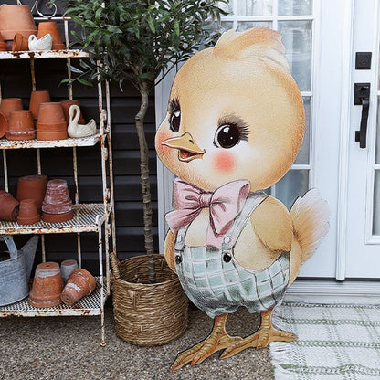 Rynx | Easter Animal Outdoor Wooden Customer Signs on Metal Stands, Choose Your Style