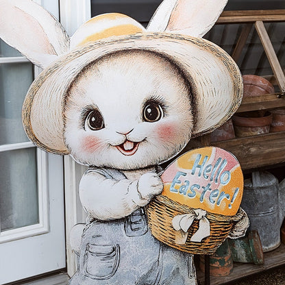 Rynx | Easter Animal Outdoor Wooden Customer Signs on Metal Stands, Choose Your Style