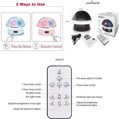 Rynx | Star Projector Night Lamp for Kids