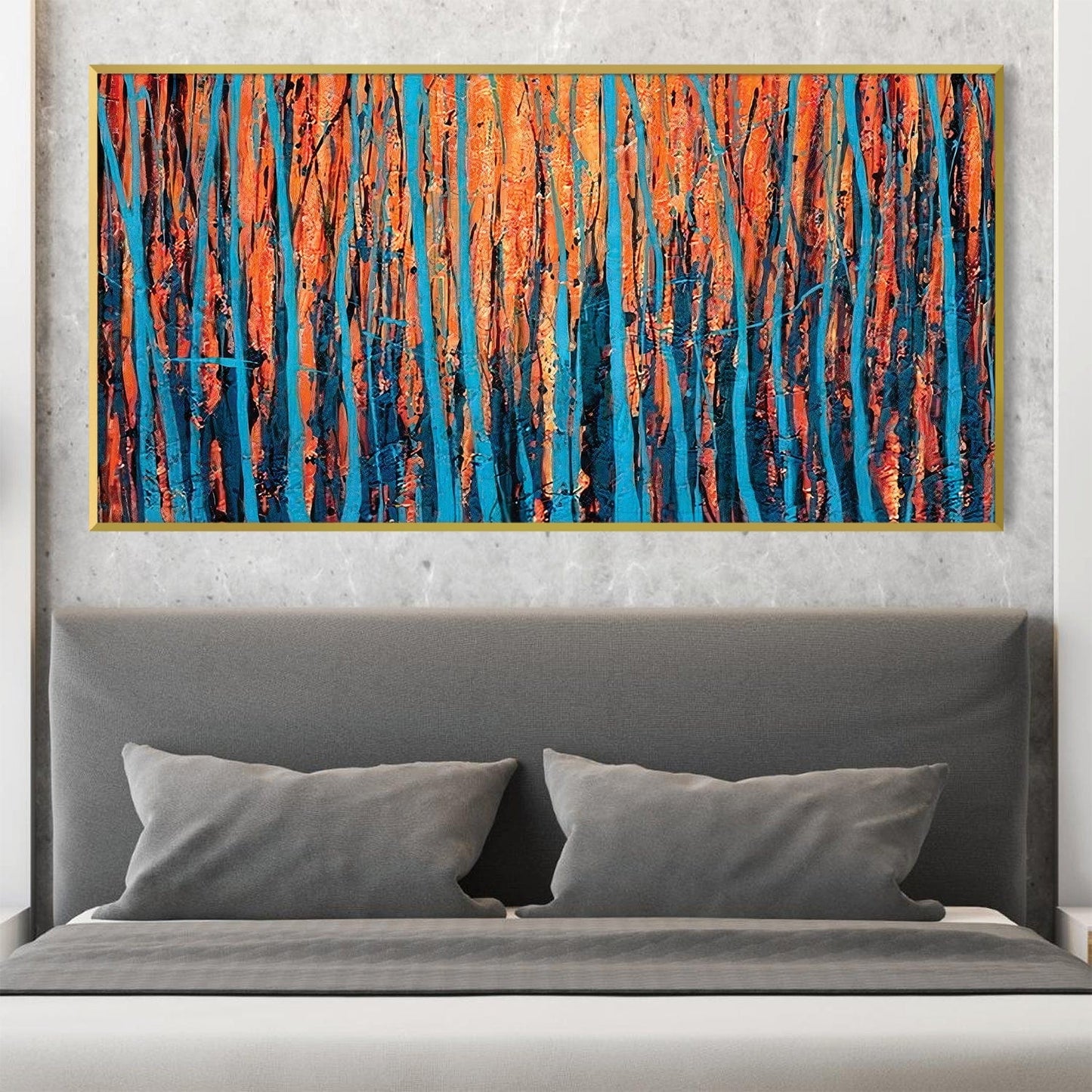 Rynx | Striped Trees Canvas